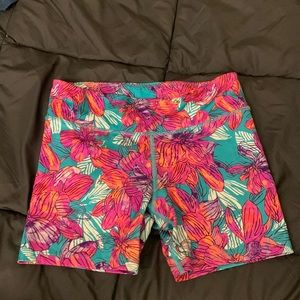 Girls workout shorts size 10-12